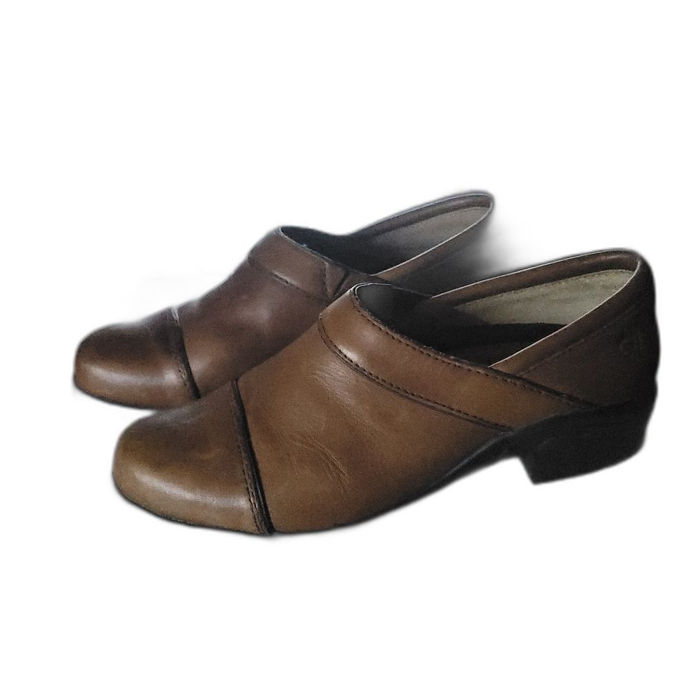 Ariat Women’s ATS Equipped Clog Loafer Shoes Size 6B Brown Tan Leather Upper
